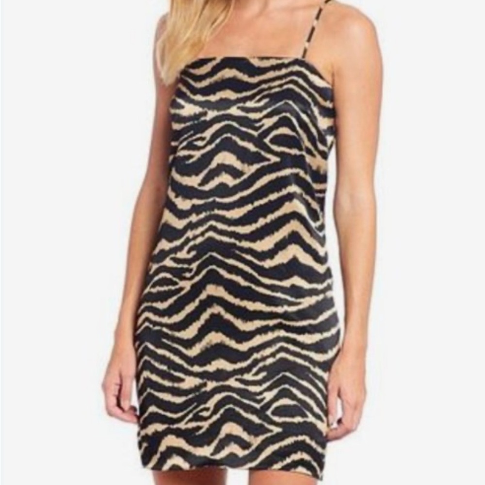 Gianni Bini Tiger‎ Fever satin slip Dress 2
